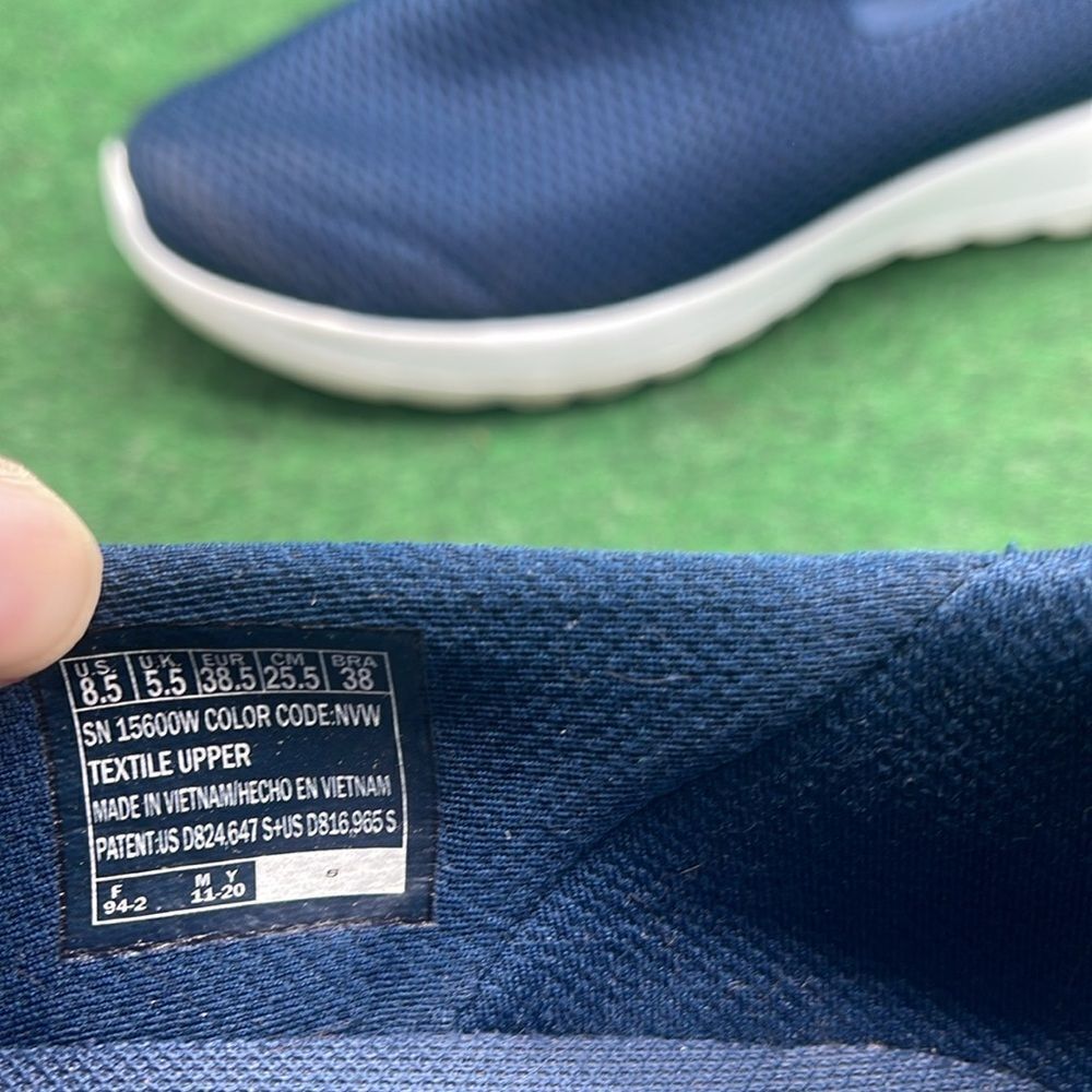 Skechers Blue Rubber Slip On Shoes - Picture 3 of 3